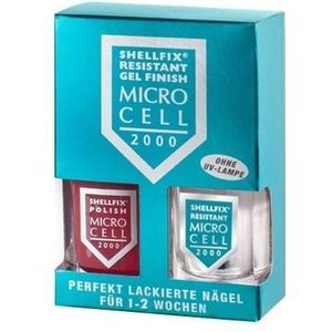 Micro Cell Verzorging Nagelverzorging Shellfix Resistant Gel Finish No. F3 Light Grey 11 ml (€ 2.346,36 / 1 l)