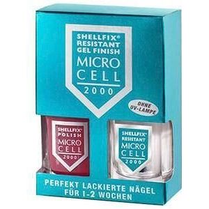 Micro Cell Verzorging Nagelverzorging Shellfix Resistant Gel Finish No. F7 Dark Pink 11 ml (€ 2.346,36 / 1 l)