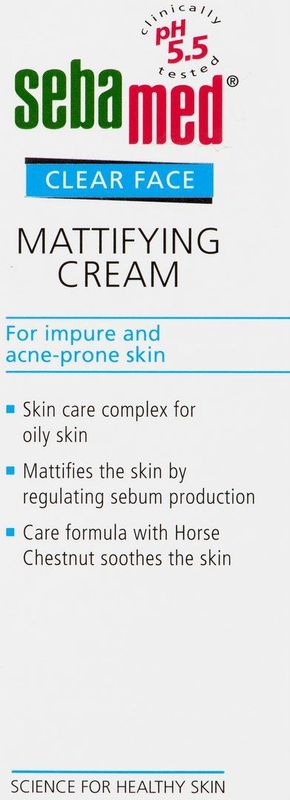 Sebamed - Clear Face Mattifying Face Cream - Gezichtscrème - 50 ml - Huidverzorging