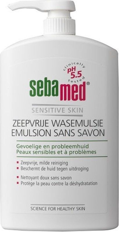 Sebamed Zeepvrij Wasemulsie Pomp - 6x1000ml - Voordeelverpakking