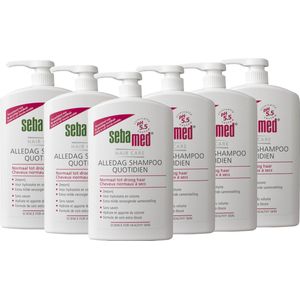 Sebamed Alledag Shampoo - Zeepdispenser - 1 liter 6 pack