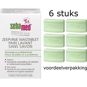 Sebamed Zeepvrij Wastablet - 6x 150 gram - Grootverpakking