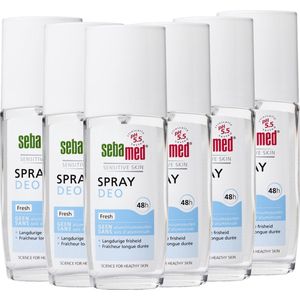 Sebamed Fresh Deodorant Spray - Deodorant - 75 ml 6 pack