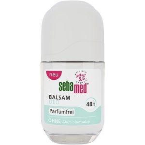 Sebamed Balsam deodorant parfumvrij roll-on betrouwbare bescherming tegen lichaamsgeur, 48 uur effect, bijzonder huidvriendelijk, vrij van parfum, zonder aluminiumzouten, 50 ml