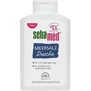 SEBAMED Zeezoutdouche 400 ml, douchegel voor mannen en vrouwen, zeepvrije reiniging voor de gevoelige en droge huid, zonder microplastic
