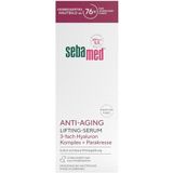 Sebamed Anti-aging hyaluronlifting serum, parfumvrij, gezichtsverzorging en vochtverzorging, werkzame formule met 3-voudig hyaluroncomplex, verbeterd huidbeeld bij 76% van de gebruikers,