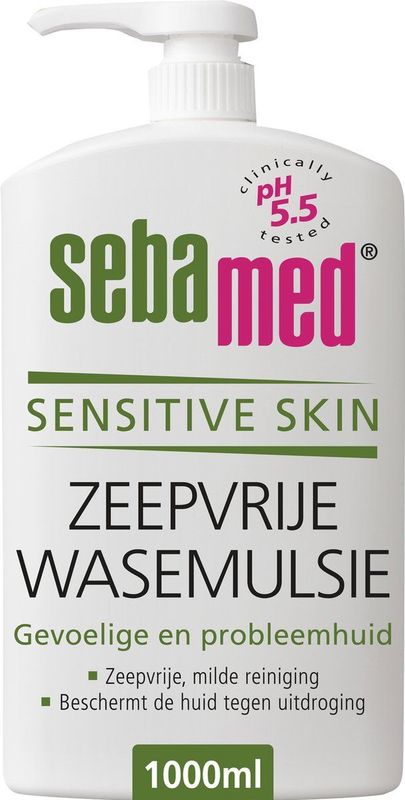 Sebamed Zeepvrije Wasemulsie - Diepe Reiniging - 1 Liter