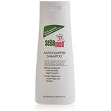 Sebamed Shampoo anti-roos 200 ml, 50% minder roos na 14 dagen, voor de dagelijkse reiniging van gevoelige hoofdhuid, milde verzorgingsformule geeft glans en volume