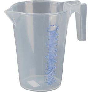 PRESSOL Maatbeker, transparant, 5 l, VE = 6 stuks, PP, met schaalverdeling