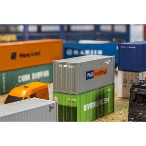 Faller FA 180824-20 Container P en O Nedlloyd, accessoires voor de modelspoorwegen, modelbouw