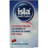 Isla Medic Hydro+ - Verkoudheids- en keelklachten - Kersensmaak - 20 Keelpastilles