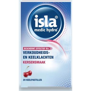Isla Medic Hydro+ - Verkoudheids- en keelklachten - Kersensmaak - 20 Keelpastilles