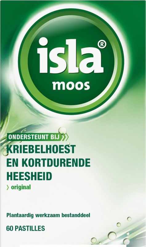 Isla - Moos - Keeltabletten - Geen Kleur - 60 Pastilles