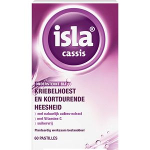 Isla - Cassis Keelpastille - 60 Pastilles - Medisch Hulpmiddel - Ondersteunt bij Kriebelhoest