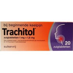 Trachitol Zuigtabletten suikervrij 20zt