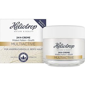 Heliotrop Anti-aging crème voor veeleisende en rijpe huid, gezichtsverzorging met hyaluronzuur en ginkgo extract, 24 uur multiactieve crème, per stuk verpakt (1 x 50 ml)