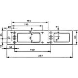 GEZE Deurdranger montageplaat TS4000 / TS5000