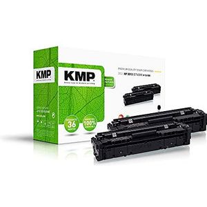 KMP H-T215DX Toner 2-pack vervangt HP HP 201X (CF400X) Zwart 2800 bladzijden Compatibel Tonercassette