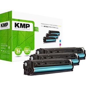 KMP H-T189CMY Toner Combipack vervangt HP HP 312A (CF381A, CF383A, CF382A) Cyaan, Magenta, Geel Compatibel Toner multipack