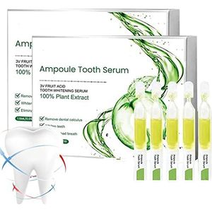 Ampoule Toothpaste, Ampoule Essence Toothpast 10pcs/Box, TLOPA Ampoule Tooth Serum, 3V Fruit Acid Teeth Whitening Disposable Essence Fresh Breath (2Pcs)
