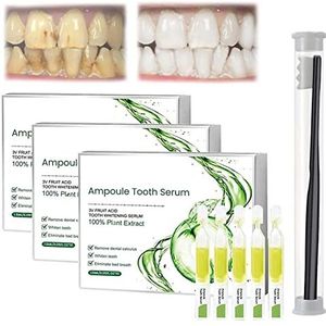 Tlopa Ampoule Toothpaste, Ampoule Tooth Serum, Teeth Whitening Essence, Teeth Whitening Gel, Removal of Tartar and Plaque and Various Oral Problems (3Box 30Pcs)