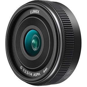 Panasonic LUMIX G II lens, 14 mm, F2.5 ASPH., spiegelloze micro vierderde, H-H014AK (USA zwart)