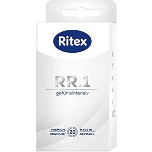 Ritex RR.1 condoom, gevoelsintensief, zacht voor intens gevoel, 20 stuks, Made in Germany