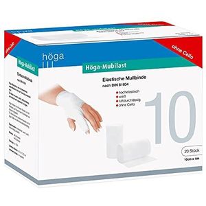 Höga-Mubilast elastische Mullbinde, 10 cm x 4 m, 20 stuks