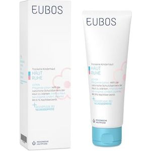 EUBOS Rust voor de huid, lotion, dagelijkse verzorging voor droge kinder- en babyhuid, ontstekingsremmend en rustgevend voor de huid, dermatologisch getest, 125 ml