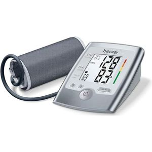 Beurer BM 35 bloeddrukmeter, risico-indicator en aritmieherkenning, 2 x 60 gebruikersgeheugen, berekening van de gemiddelde bloeddruk, voor bovenarmomtrekken van 22-36 cm