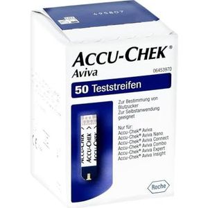 Accu Chek Aviva bloedglucoseteststrips, uniseks, per stuk verpakt (1 x 50 stuks)