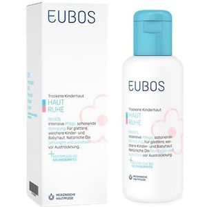 Eubos Badolie voor een goede huid, 125 ml, voor de gevoelige en droge huid van kinderen en baby's, dermatologisch bevestigde huidverdraagzaamheid, huidverzorging en zachte reiniging