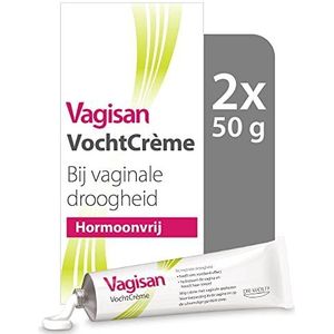 Vagisan VochtCrème 2x 50g | Bij Vaginale Droogheid | Hormoonvrij