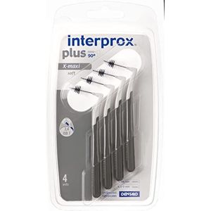 INTERPROX PLUS - X-maxi 2.4 - interdentale borstels – vezels van Tynex – grijs – blister met 4 stuks
