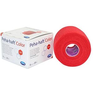 Paul Hartmann AG Peha hechtmiddel kleur latexf, 6 cm x 20 m, rood, 1 stuk