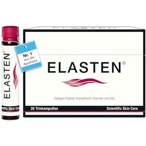 ELASTEN - Het origineel - collageen voor een mooie huid van binnenuit, tegen rimpels en slappe huid - apotheek nr. 1 - 28 ampullen van 25 ml