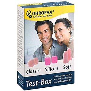 OHROPAX Test-Box je 1 Paar OhrstÃ¶psel aus Wachs, Silikon und Schaumstoff, 6 st. Oordopjes