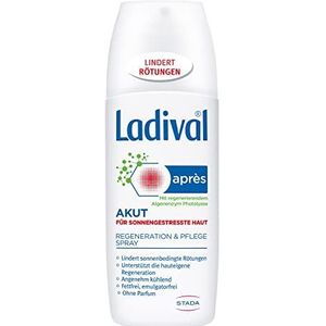 Ladival Acute kalmerende spray, verkoelende aftersun spray voor de regeneratie van de huid na het verblijf in de zon, 150 ml