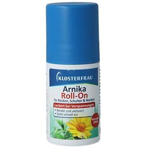 Klosterfrau Arnica Massage Roll-On | 50 ml | voor het losmaken van spanning | ontspant nek, schouders en rug | stimuleert de huid en trekt snel in | eenvoudig te gebruiken zonder handen wassen