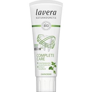 lavera Complete Care Tandpasta, zonder titaandioxide, 5-voudige bescherming, biologische munt en natriumfluoride, veganistisch, 75 ml