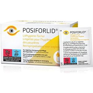 POSIFORLID® Ooglidhygiënedoekjes. Voorbevochtigde steriele doekjes voor het reinigen van de oogleden, 50 stuks