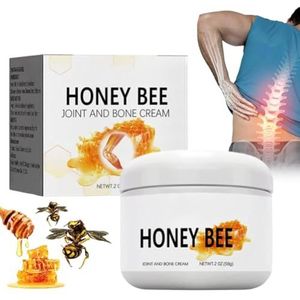 Fivfivgo Bee Venom Pain Cream with Australian Honey Bee Venom, Bee Venom Pain and Bone Healing Cream, Bee Venom Cream for Arthritis Pain, New Zealand Bee Venom Gel Provides for Back Neck Hands (1PC)