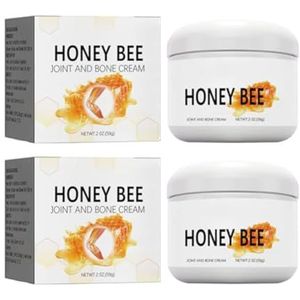 Fivfivgo Bee Venom Pain Cream with Australian Honey Bee Venom, Bee Venom Pain and Bone Healing Cream, Bee Venom Cream for Arthritis Pain, New Zealand Bee Venom Gel Provides for Back Neck Hands (2PCS)