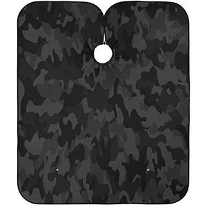 Salon Cape Zwarte Camouflage Haar Snijden Jurk Verstelbare Kapper Schort Anti-Statische Kappers Cape Voor Kapper Vrouwen