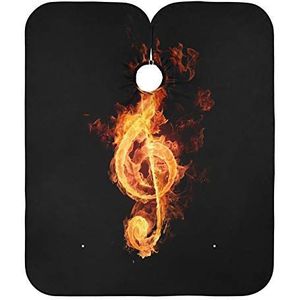 Kapper Cape Doek Muziek Note Haar Snijden Schort Anti-Statische Kapsel Cape Unisex Kapper Schort Cape Voor Mannen Kinderen Snijden