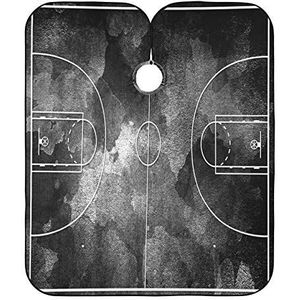 Salon Cape Zwart Basketbalveld Kappers Waterdichte Kappers Cape Unisex Kappers Cape Voor Mannen Kinderen Kids