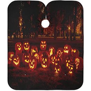 Kapperscape Halloween pompoen schort verstelbare kapperscape antistatische Barber cape voor volwassenen haar knippen haarstyling
