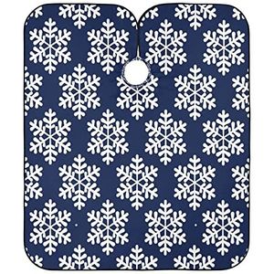 Kapper Kapsel Cape Blauw Sneeuwvlok Kapsel Cape Professionele Salon Toga's Waterdichte Kappers Toga Voor Kleuren Haar Knippen Kapper