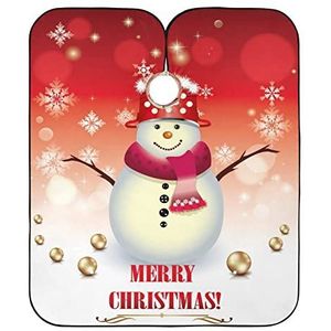 Salon Cape Kerst Sneeuwpop Winter Haar Snijden Schort Verstelbare Kappers Jurk Unisex Kapper Jurk Voor Snijden Kids Styling