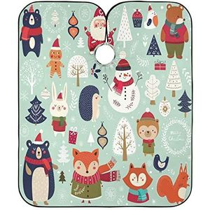 Salon Cape Kerst Leuke Dieren Kapper Kapper Cape Waterdichte Kapper Kapper Cape Verstelbare Haar Snijden Cape Voor Mannen Haar Snijden Salon